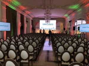 Caser Spain event with the technical audiovisual production company VA 361 Productions.