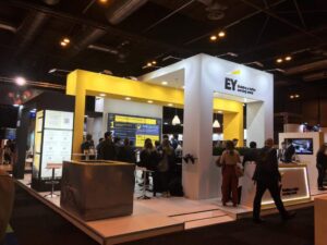 Event at ifema in Madrid with the EY brand